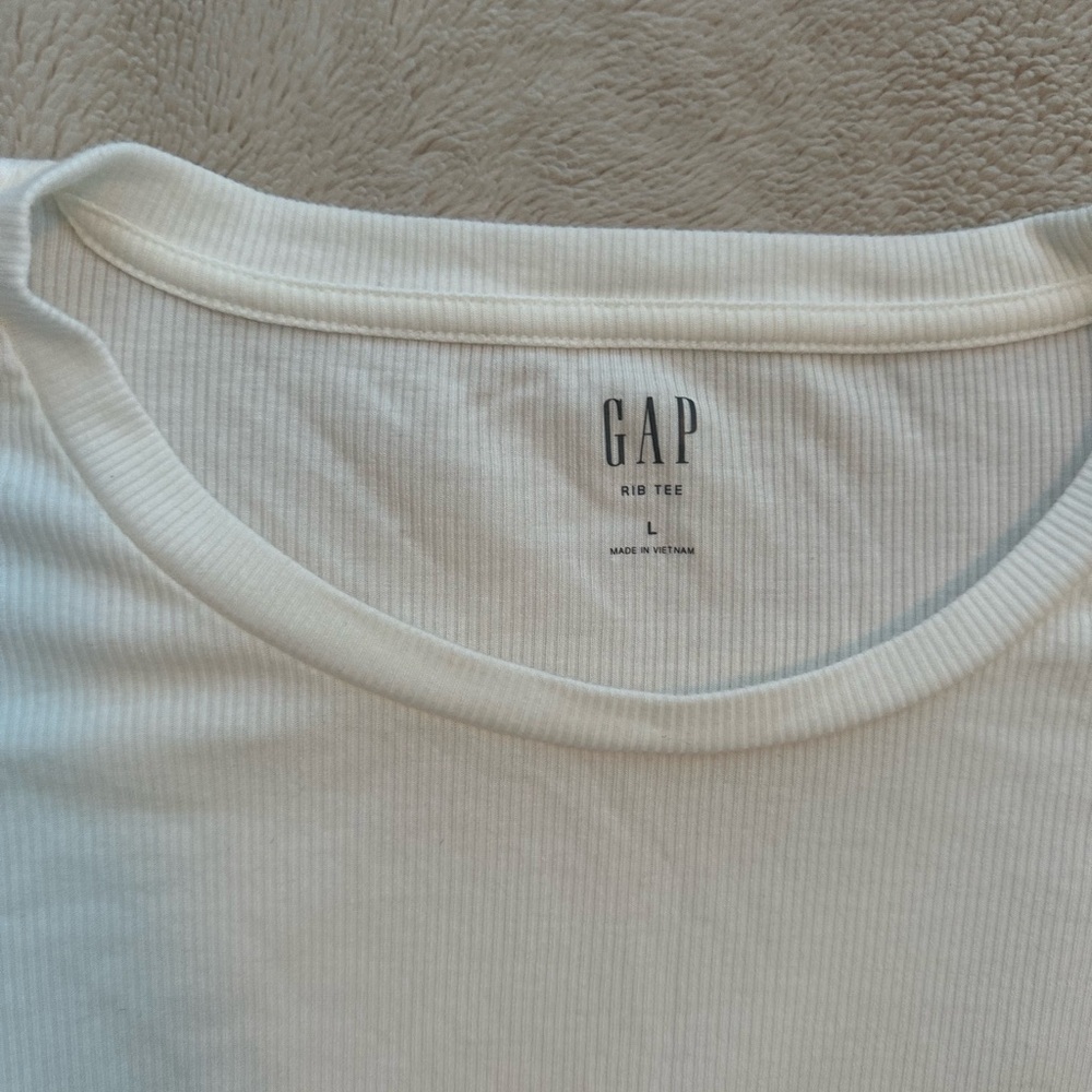 Gap Mini Rib Ruffle Sleeve Top - Picture 4 of 6
